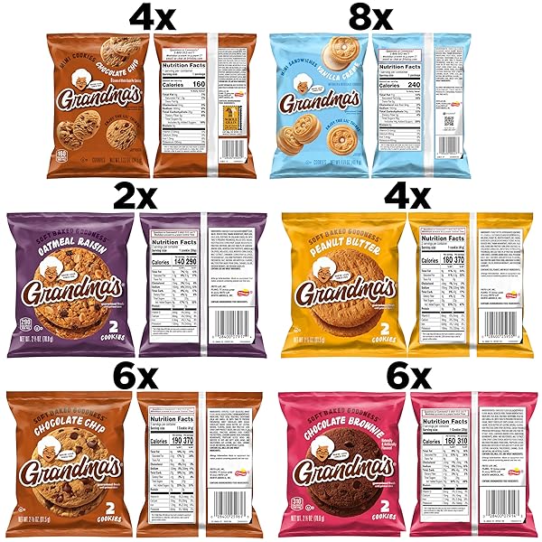 GRANDMA’S COOKIES, VARIETY PACK, (PACK OF 30)