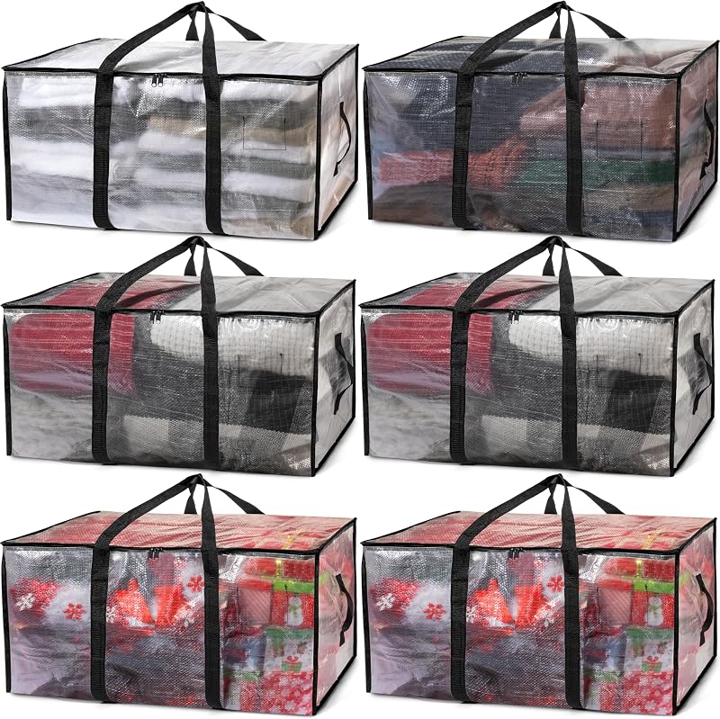 ClearSpace Large Moving Boxes & Storage Bags 6 Pack Heavy-Duty 50 lb