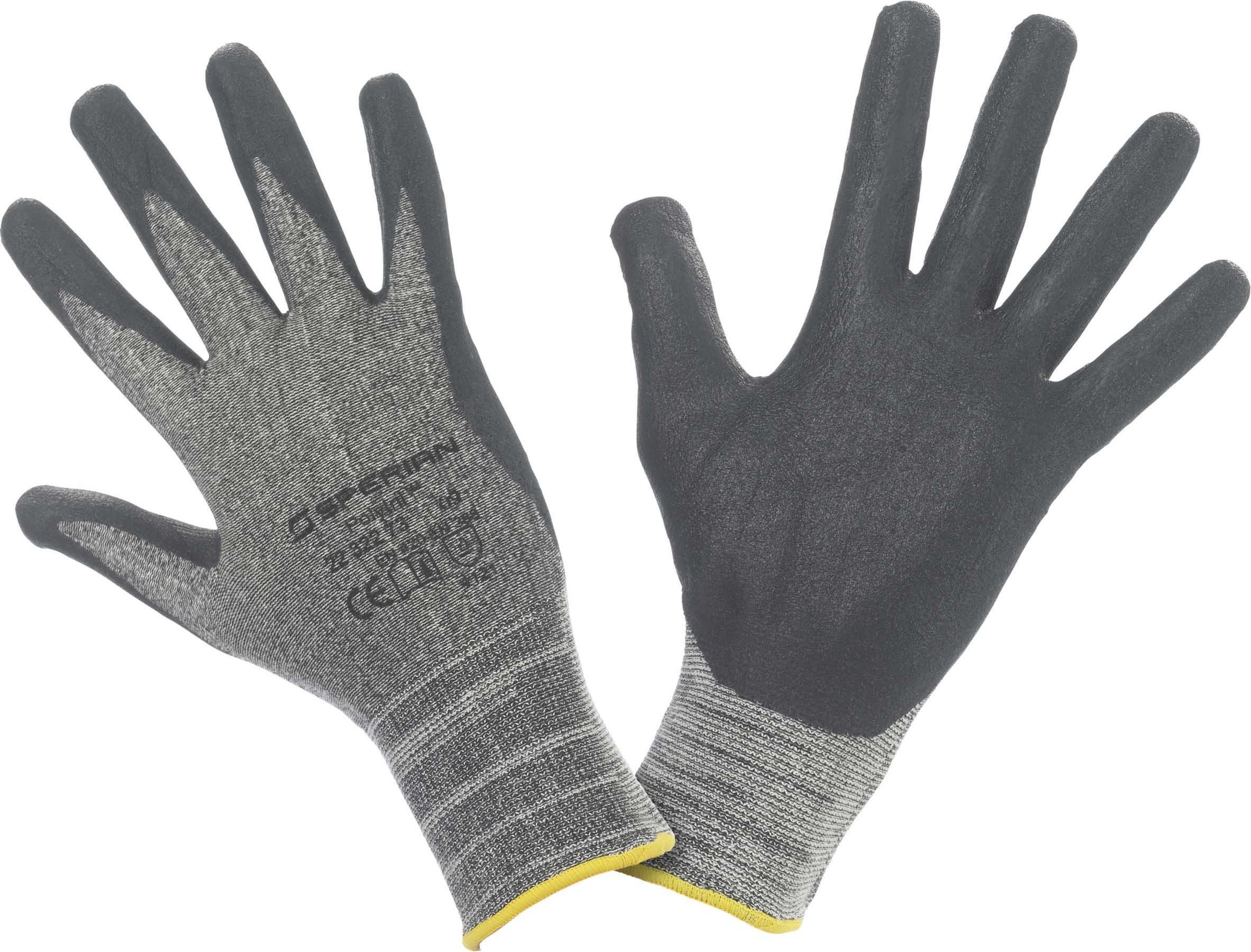 Honeywell Polytril Air Comfort General Purpose Gloves for Light & Medium Handling 2232273, Reusable, Open Back, Elasticated Knitted Wrist, Nitrile Coating, Size 9L, 2232273-09 (Pack of 10 Pairs)