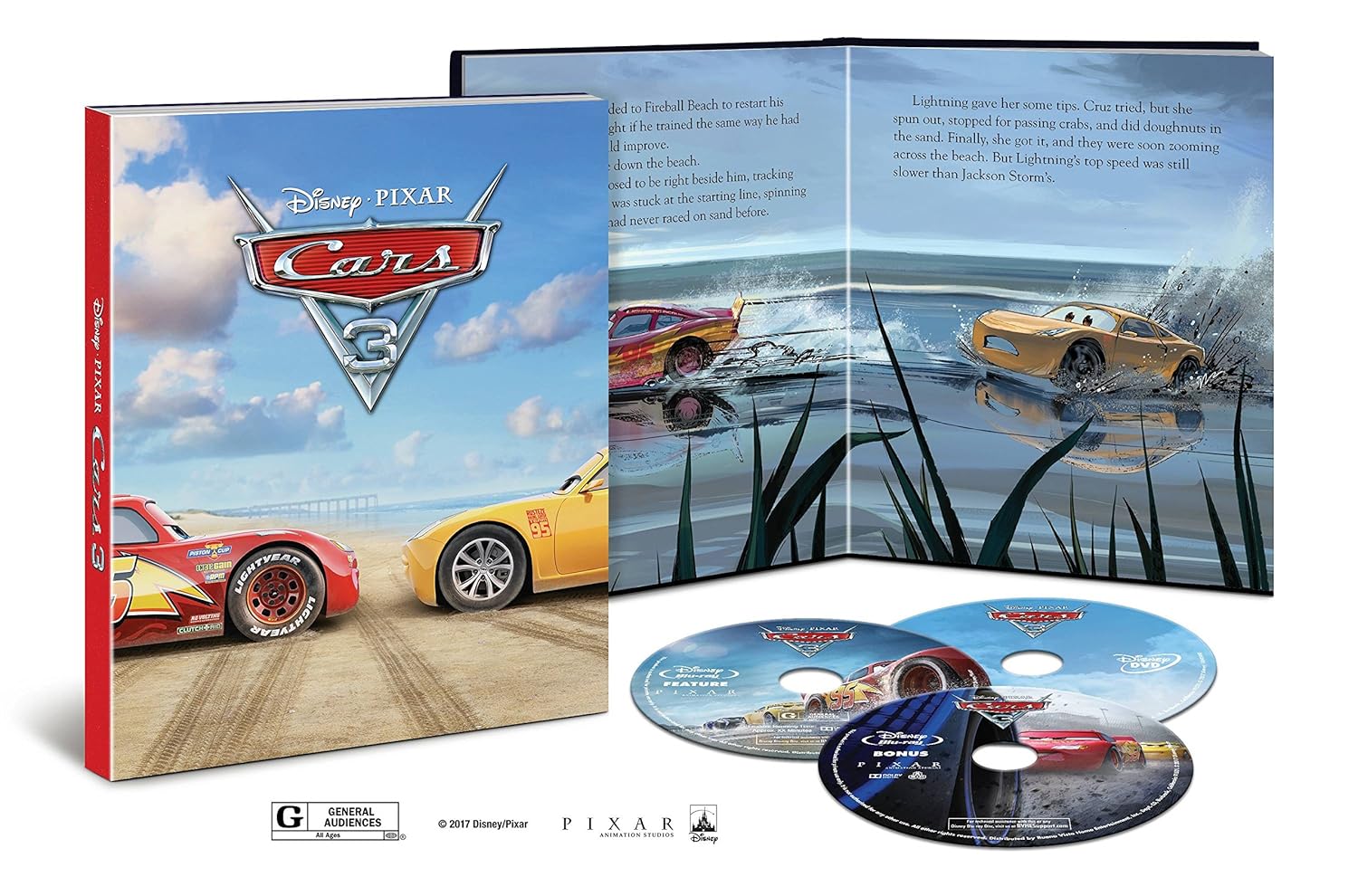 Amazon Com Cars 3 Exclusive Digibook Blu Ray Dvd Digital Movies Tv