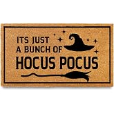 Hocus Pocus Door Mat 30x17 Inch, Halloween Welcome Mat, Fall Doormat Coir | Natural Fiber, Pvc Backing, Dirt Scraper, Creepy Cute Decor, Hostess Gift, Seasonal Decorating, Trick or Treat Entryway Decor