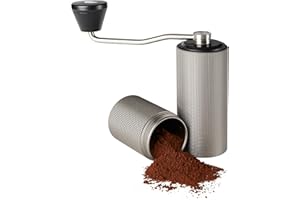 LARDERA Chestnut C2 MAX Manual Coffee Grinder by TIMEMORE, 30 grams with CNC Stainless Steel Conical Burr and Adjustable Coarseness, Capacity 30g