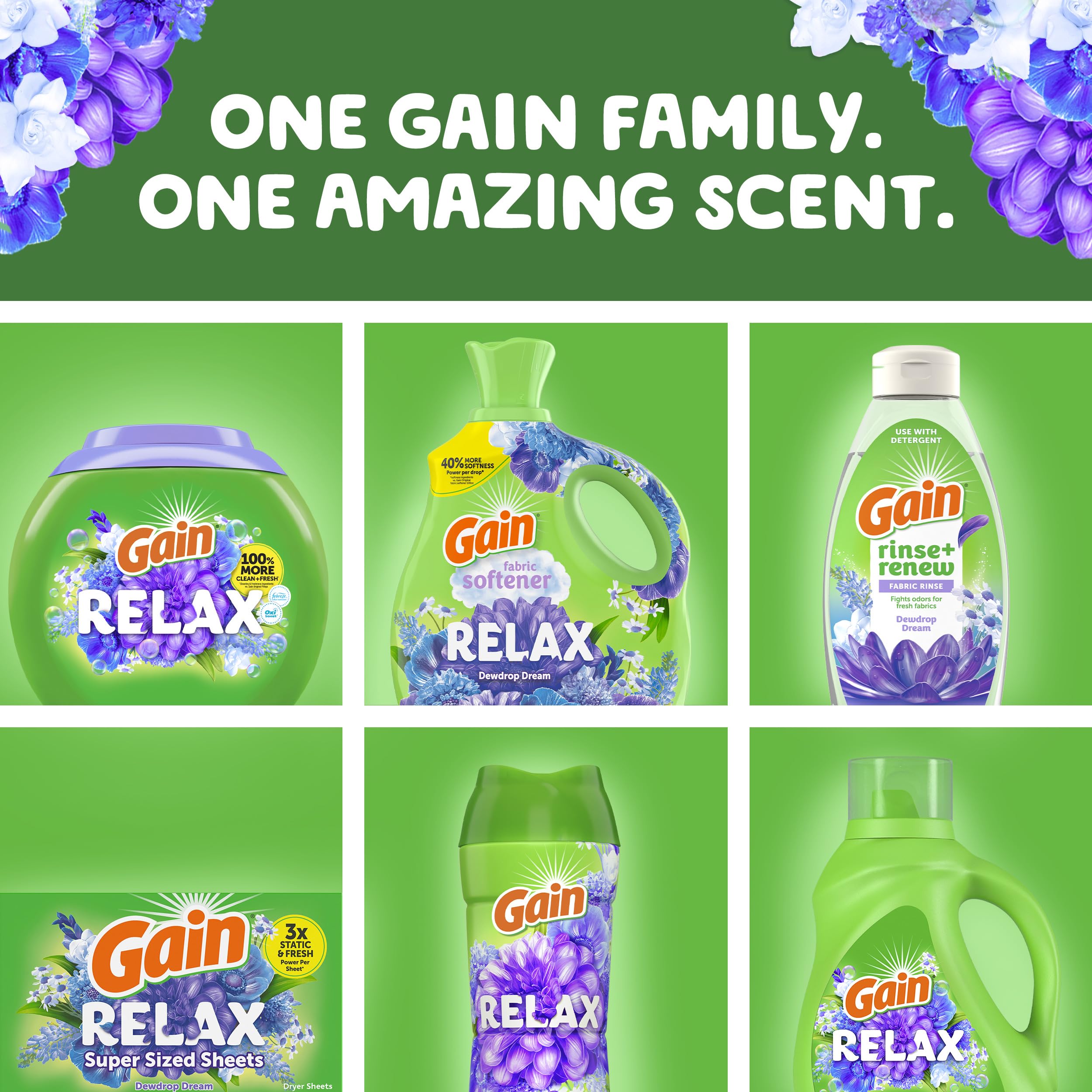 Gain Liquid Fabric Softener (Fabric Conditioner), Relax, 101 fl oz, 151 Loads
