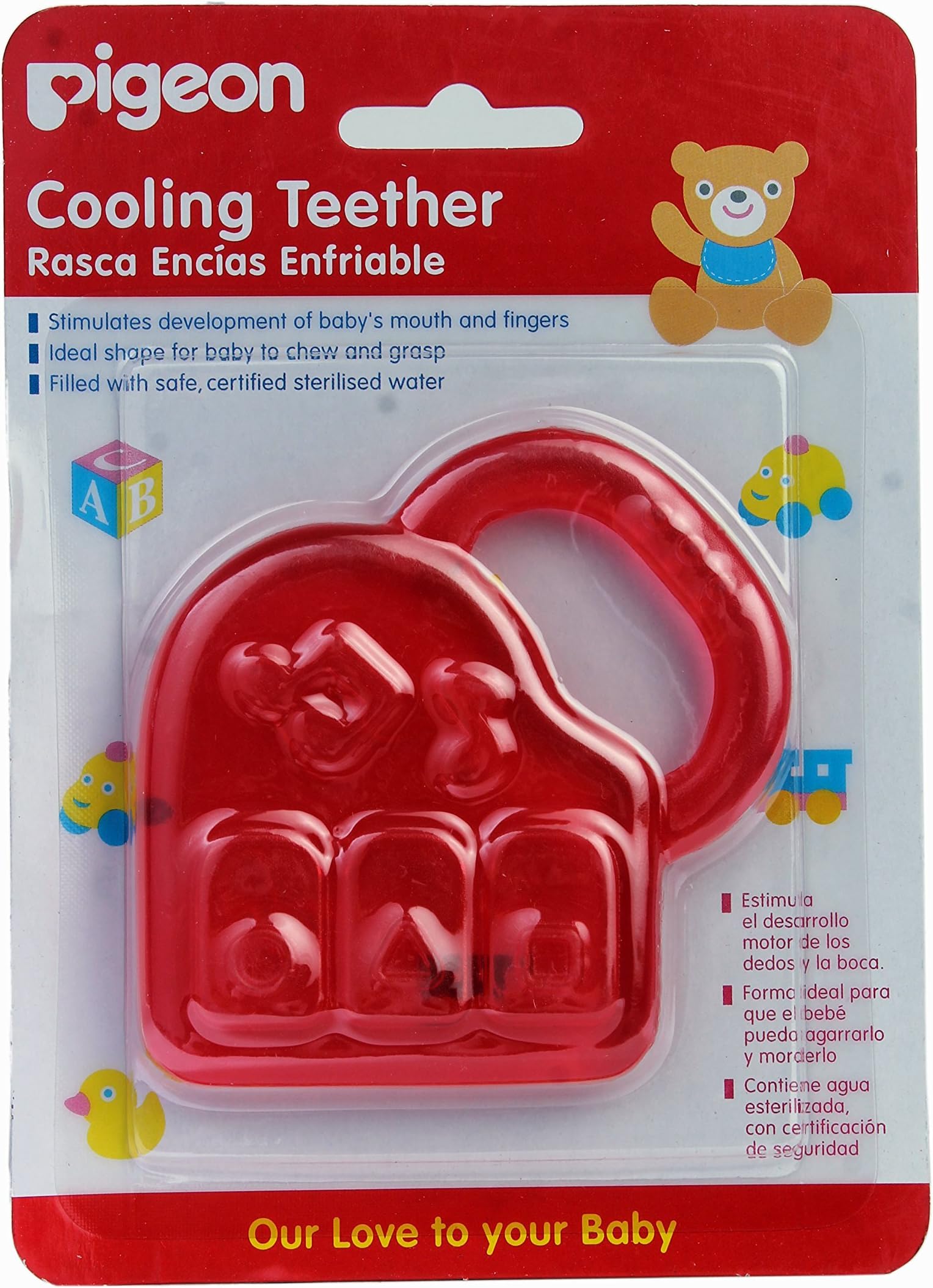 Pigeon Cooling Teether, Piano (White)