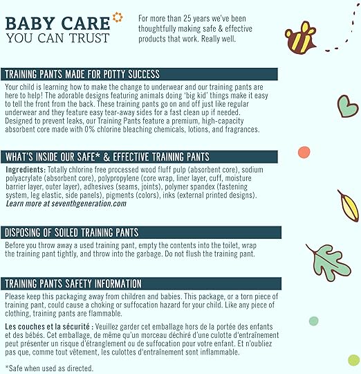 seventh generation pull ups 3t 4t