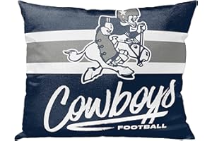 Northwest Official NFL Dallas Cowboys Nostalgic Proud Decorative Pillow, Team Colors, 15" x 12"