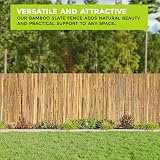 TradeXone Natural Bamboo Fence Screening 1m x 4m Garden Privacy view 6