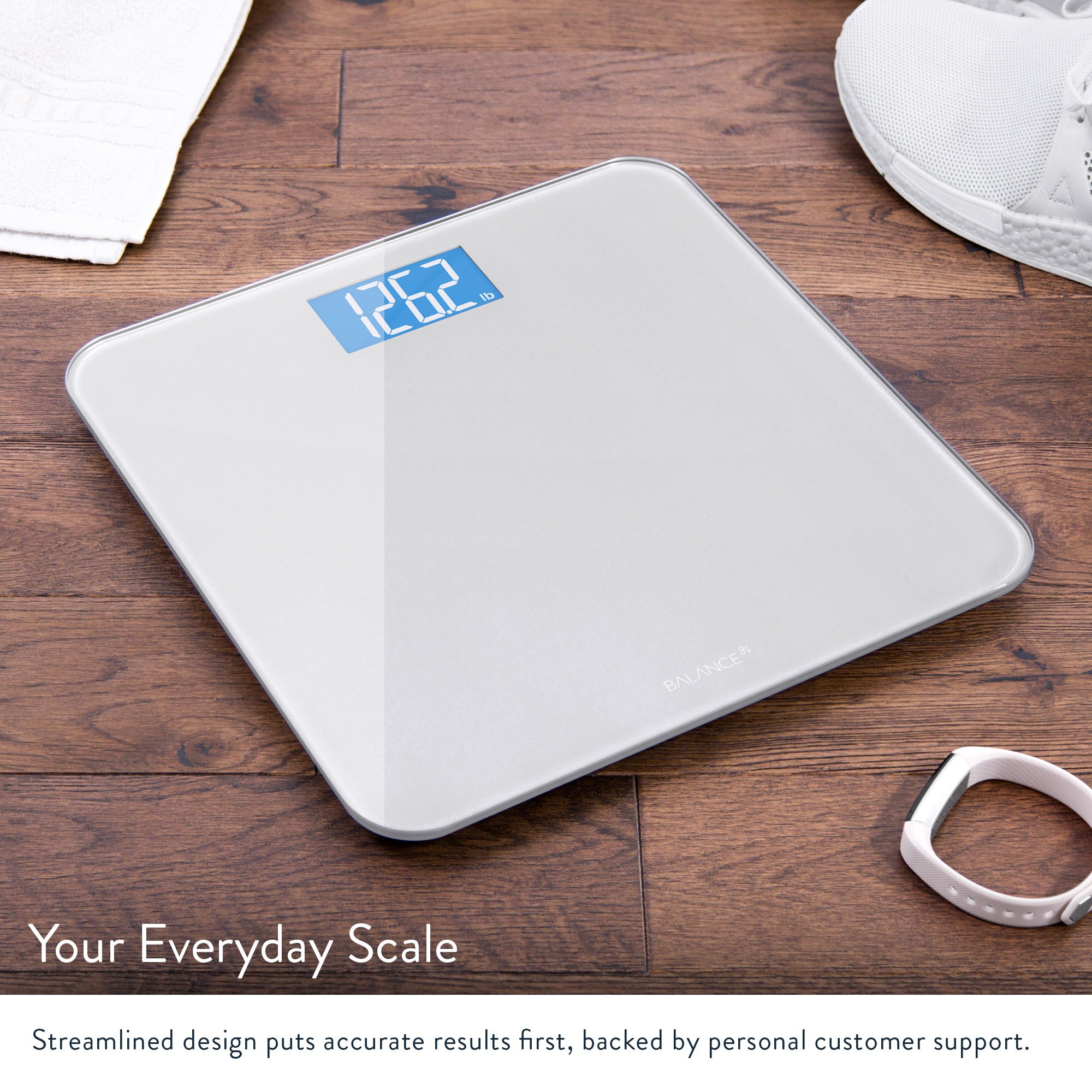 Digital Body Weight Bathroom Scale by GreaterGoods, Large Glass Top, Backlit Display, Precision Measurements (Digital Scale New) - Image 4