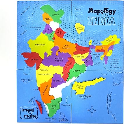 imagimake mapology india with state capitals