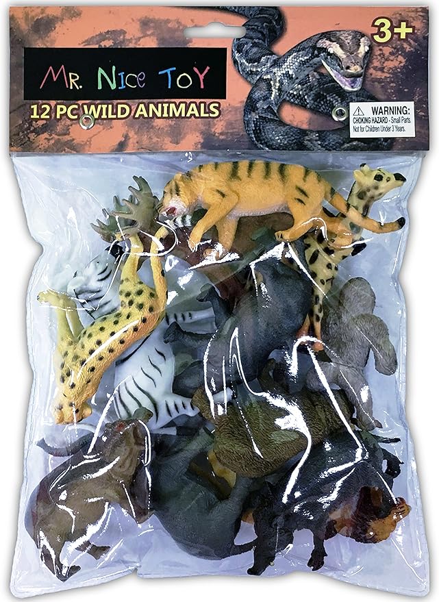 Mr. Nice Toy 12 Piece Wild Animal Set 