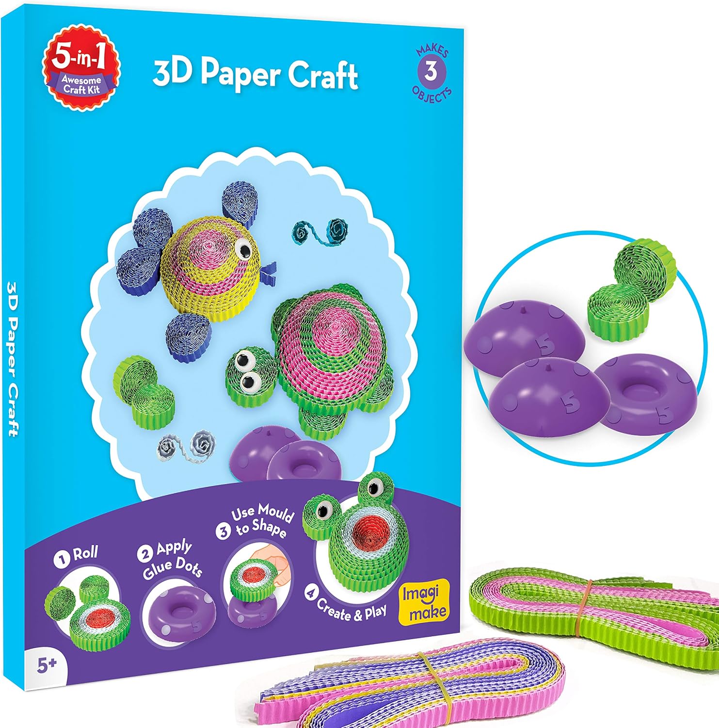 Imagimake Princess Craft Kit, Multiple colors, Pequeño a Mediano - Image 5