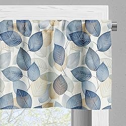 Ambesonne Autumn Leaves Window Valance, Urban