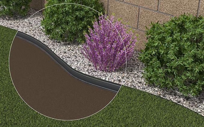 AMISPOL® Flexible Borde de Jardín, Bordillo Escondido - 125/4 mm ...