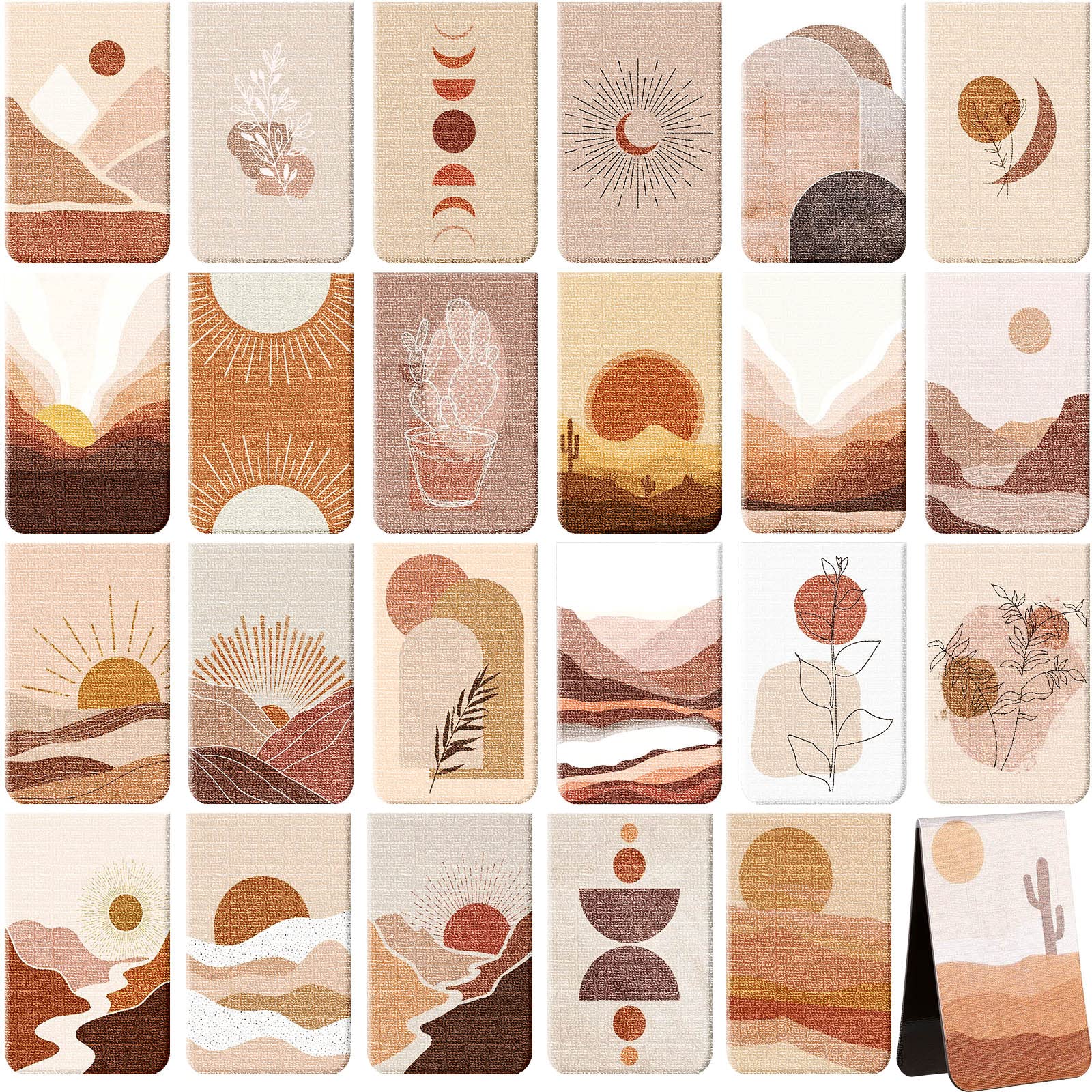 Sepamoon 24 Pcs Christmas Magnetic Bookmarks Magnet Page Markers Assorted Inspirational Book Markers Set for Students Teachers Reading