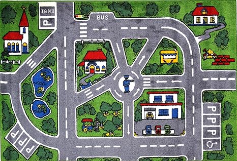 Amazon.com: Fun Rugs – Alfombra Alfombra Supreme Calles ...