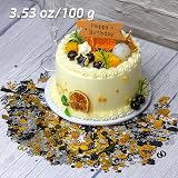 Giftota 60th Birthday Confetti Gold Black 60th Anniversary 30g Festive Decor view 3