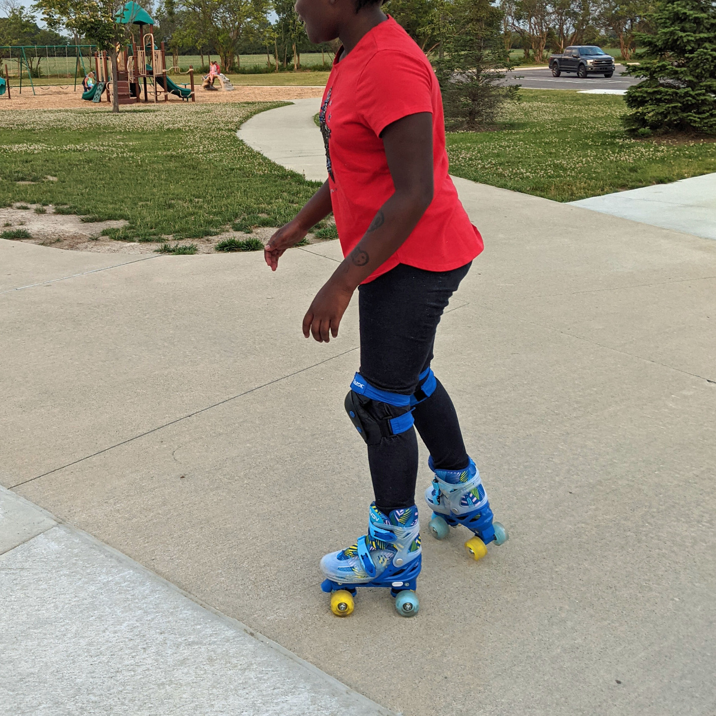 8/mo Finance GVDV Roller Skates for Kids Adjustable Size Double