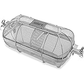 Weber Crafted&reg; Rotisserie Crisping Basket, Stainless Steel | Weber&reg; Rotisserie Basket with Removable Divider for Even Crisping, Air-Fryer Style (Rotisserie Kit Required)