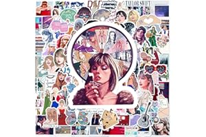 HOMIEGO 100 Pieces of Taylor Gifts Swift Stickers Popular Rural Folk Singer Stickers Midnight Stickers Waterproof for laptops and Water Bottles Swift Women's Gifts