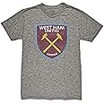 West Ham United Color Badge Vintage Premium Twisted Triblend Slub Tee - Grey