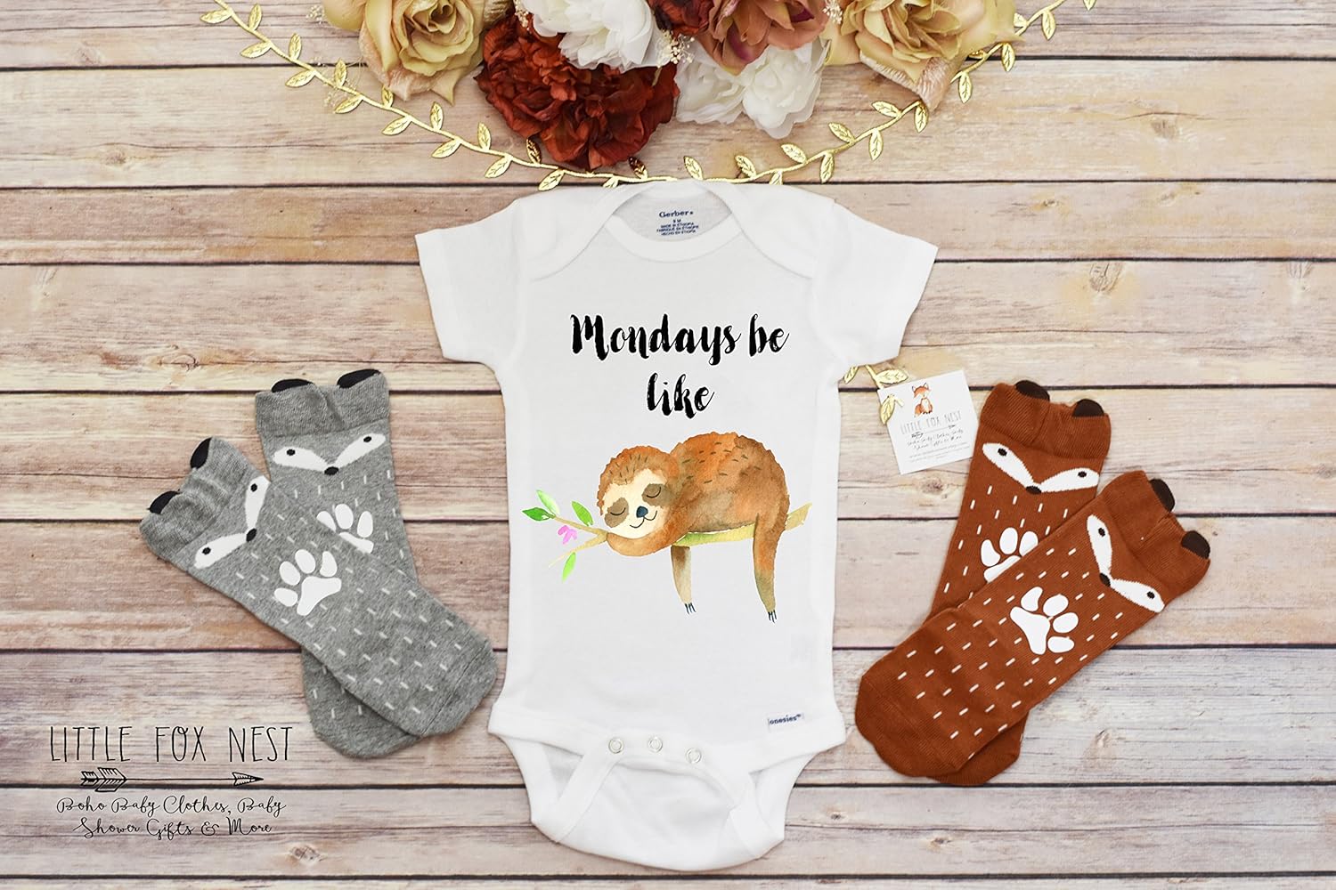 carter's sloth onesie