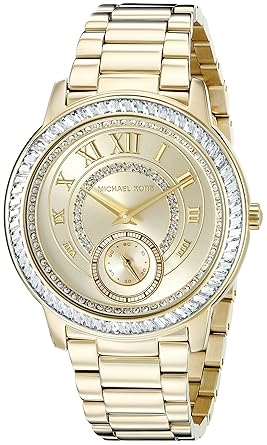 End-of-Season Analog Champagne Dial Women's Watch - MK6287