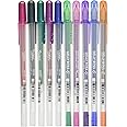 Sakura Pgb10c55 (Luxue-gold Pearl) & (Silver Shadow-silver Pearl) 10-piece Gelly Roll Blister Card Gel Ink Pen Set, 1.0 Mm, Assorted Colors