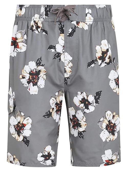 Kanu Surf Men's Standard Barracuda Swim Trunks (Regular & Extended Sizes), Antigua Charcoal