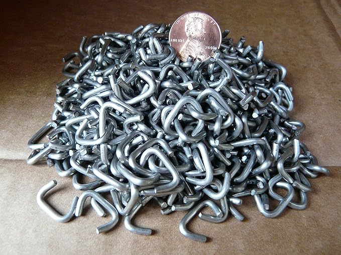 3/8" Stainless Steel Hog Rings for crab pots, cages, traps, fencing, sausage casings, upholstery