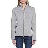 Nautica womens Mockneck Zip Up Fleece Jacket