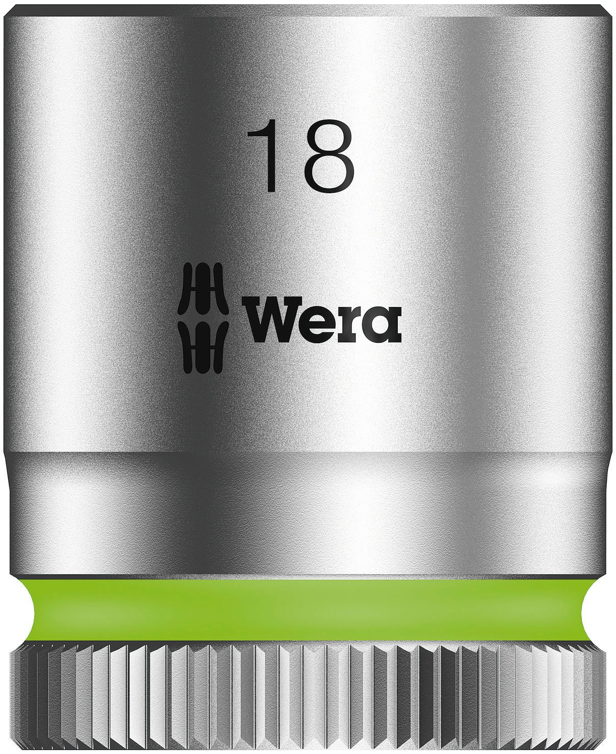 Wera 05003563001 18 mm 8790 HMB Zyklop Socket with Hexagon Drive - Silver