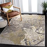 SAFAVIEH Madison Collection Area Rug - 6' x 9', Ivory & Grey, Modern Abstract Design, Non-Shedding & Easy Care, Ideal for Hig