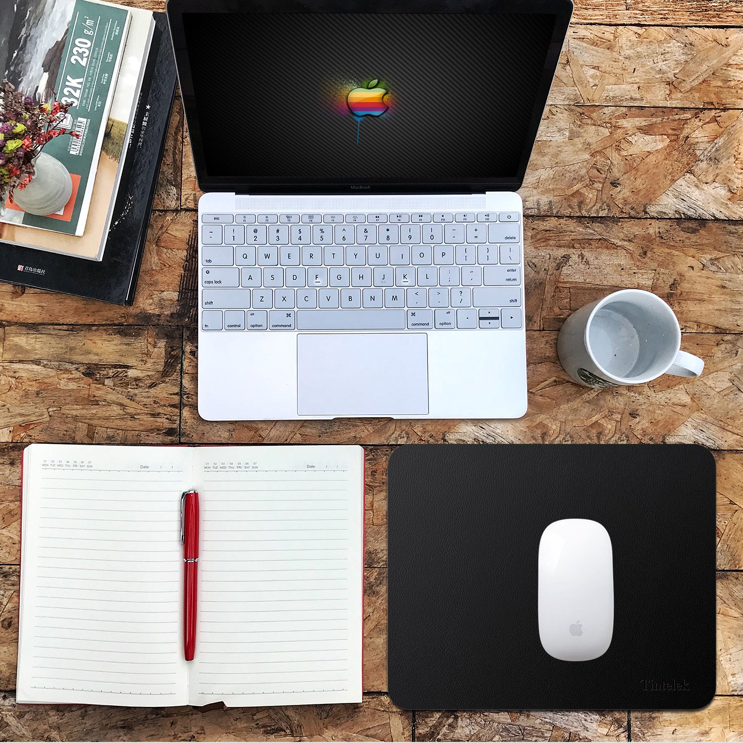 Tintelek Gaming Mouse Pad PU Leather Mouse Mat