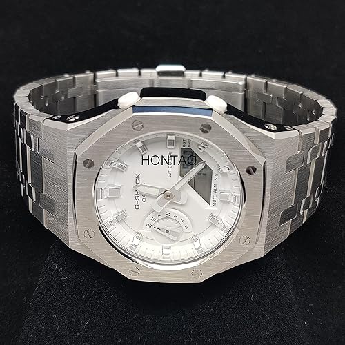 Hontao GMAS2100 Mini Casioak Mod kit All Metal Watch Bezel Strap