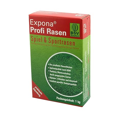 Sport-Rasen I Spiel-Rasen EXPONA Rasen – Rasensaat 40m² I Einsaat und Nachsaat