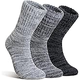 AMENLAN Merino Wool Boot Socks Thermal Winter Ski Thick Warm Hiking Socks for Women Men 3 Pairs