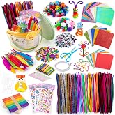Sundaymot Kids Arts and Crafts Set 2000+ Piece DIY Craft Supplies Kit | with Assorted school supplies Accessories for Boys &amp; Girls Ages 6-12, School Classroom Projects, Gifts for Boys and Girls