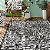 Tommy Bahama Marlin Transitional Indoor/Outdoor Area Rug, Black, 5'3"x7'3"