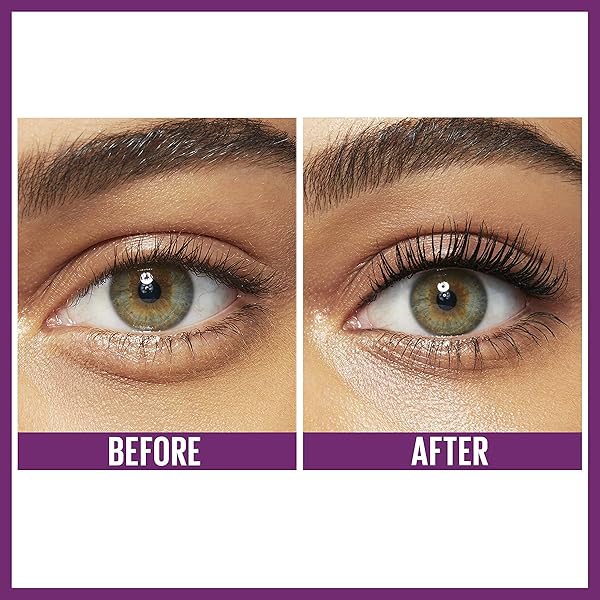 MAYBELLINE THE FALSIES LASH LIFT WASHABLE MASCARA VOLUMIZING, LENGTHENING, LIFTING, CURLING, MULTIPLYING, EYE MAKEUP, BLACKEST BLACK, 1 COUNT