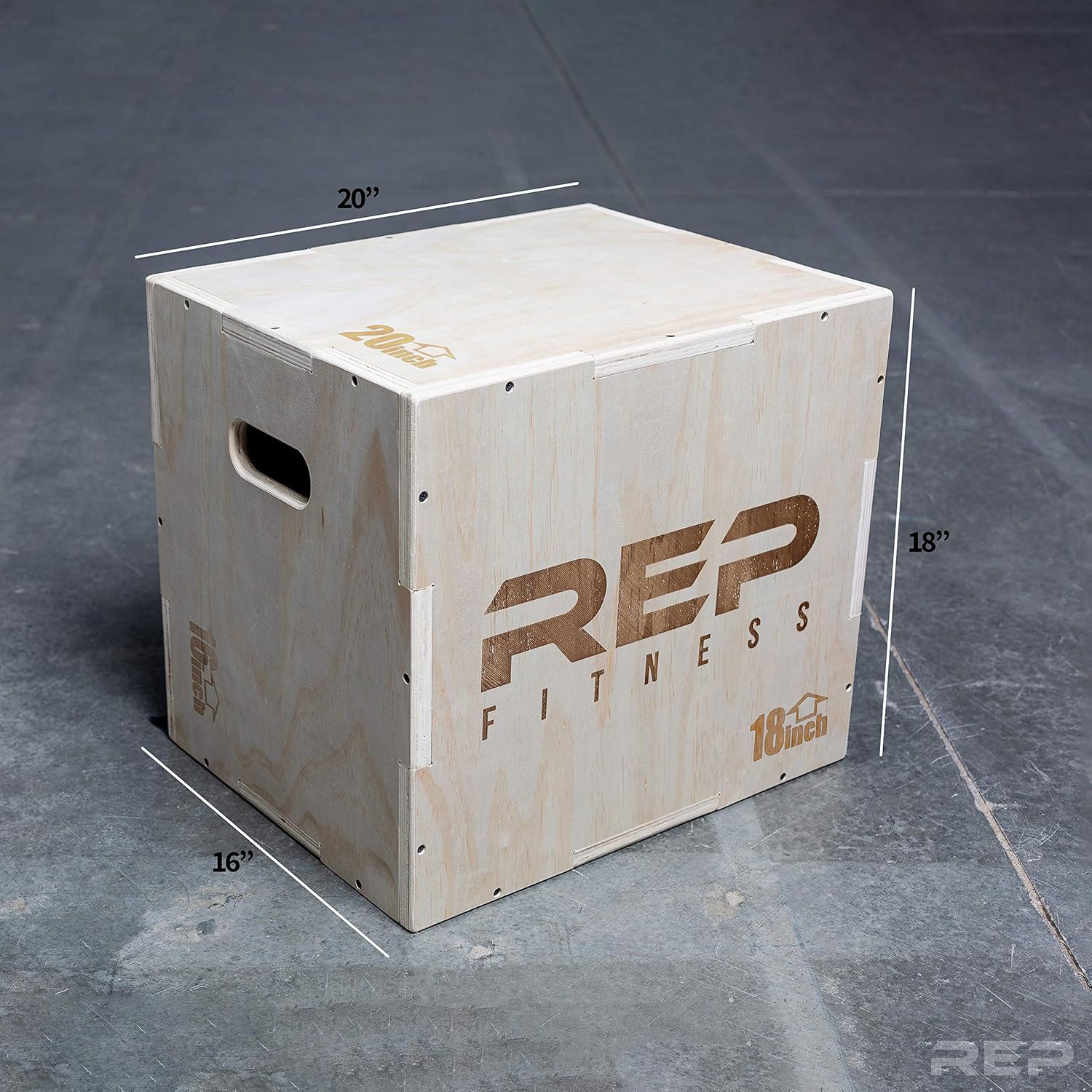 Rep 3 In 1 Wood Plyometric Box For Jump Training And Conditioning Track Field Sports Outdoors Semo Es