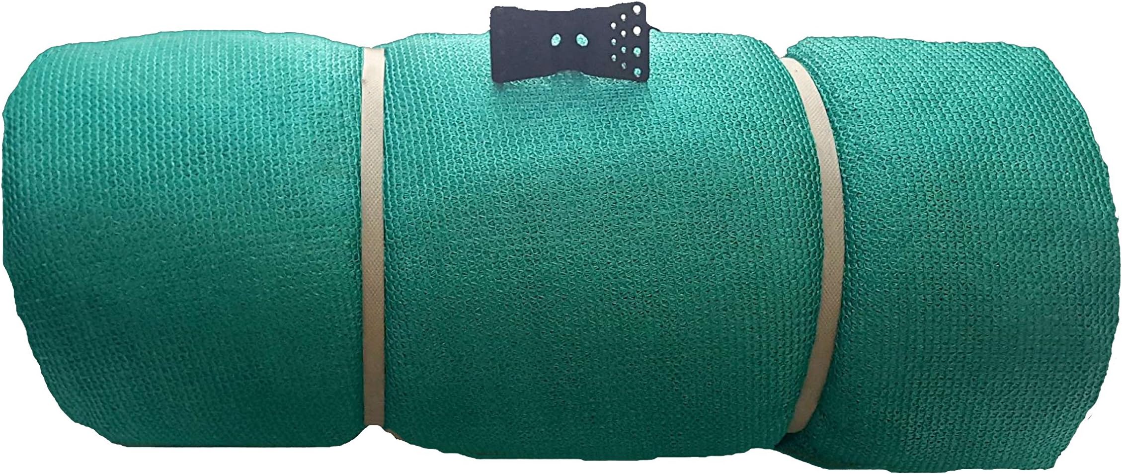 Unique Plastic 50% Sun Blockage Shade Net with Gripping Clips (6m x 50m, Green)