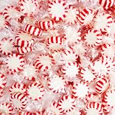 Starlight Peppermint Bulk Hard Candy Mints, 1.5 Pound | 130 Candies, Bulk Candy Peppermint Mints Individually Wrapped, Holiday Mints, Hard Candy, Gluten Free in Resealable Bag 24 Oz