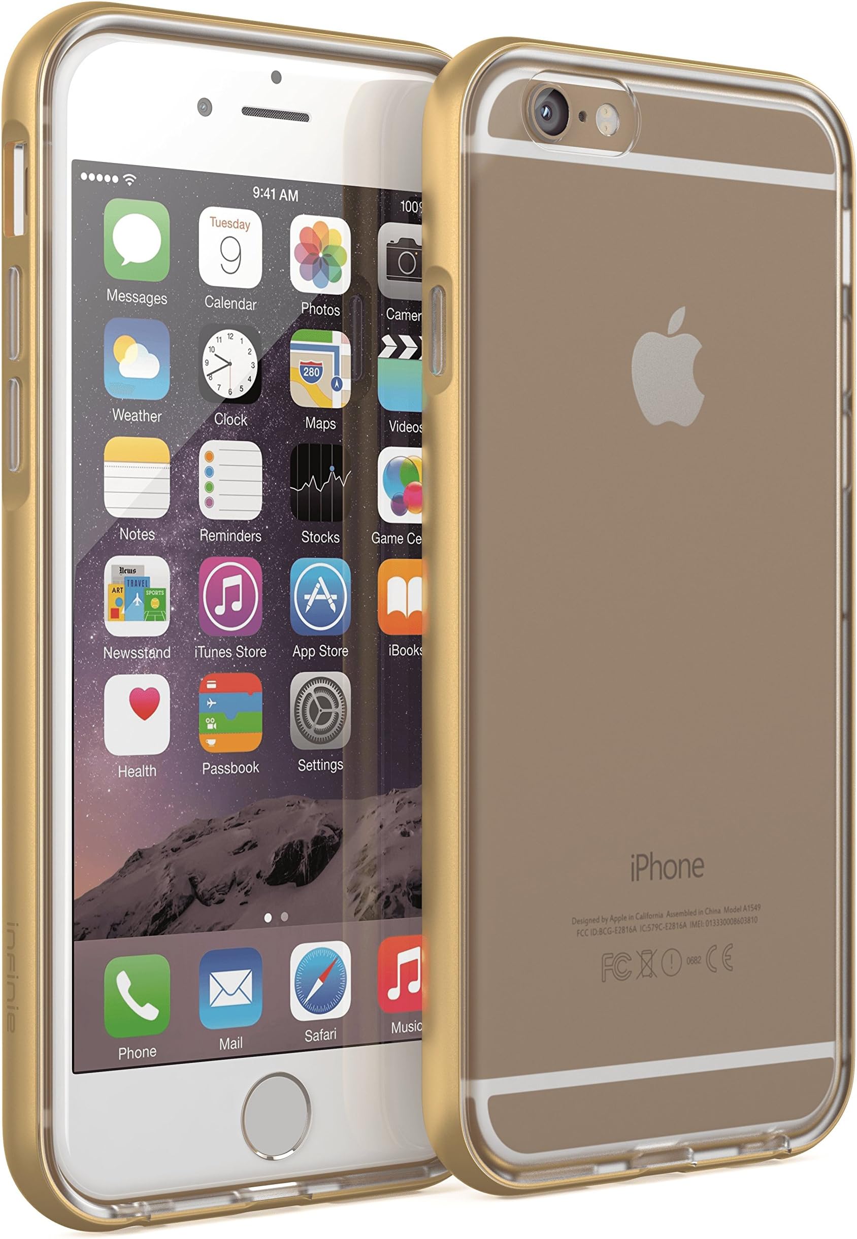 iPhone 6s Case, Infinie Slim Dust Proof Shock Absorbing Case with Matte Anti-Scratch Finish for iPhone 6s and iPhone 6 (4.7 inch) - Gold