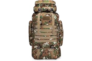 80L Hiking Camping Backpack,Hunting Climbing Backpack for Outdoor,Backpack Water Resistant,Tactical Backpack for Men Women