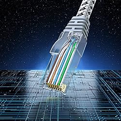 Maximm Cat 6 Ethernet Cable 8 ft, Braided Network