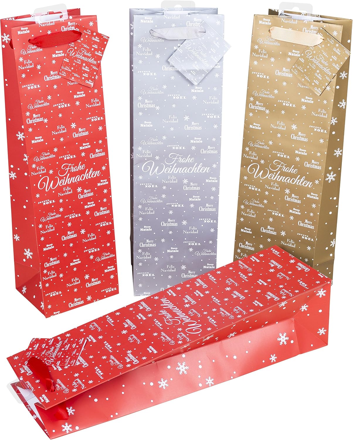 Heku Gift Packaging Set, Gift Bag, Gift Boxes, Paper, Merry X-mas, 16-TLG - Image 4