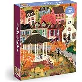 Galison - Falls Hollow 1000 Piece Jigsaw Puzzle for Adults | Illustrated by Joy Laforme, Autumn, Cozy Town, Fall Foliage, Challenging, Recycled Paper, No Dust, Finished Size 27" x 20"