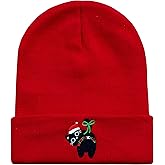 Wpnchsdc Beanie for Men Women, One Size Super Elastic Soft Warm Knit Cuffed Hat, Embroidery Beanies