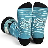 Lavley Fishing and Hunting Socks - Socks for Hunters and Fishermen, Fun Gift for Birthdays, Father’s Day, or Everyday Wear