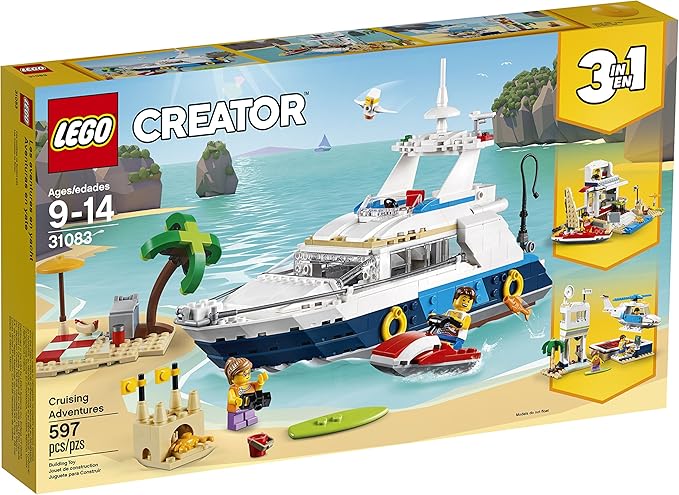 Lego Creator 3in1 Cruising Adventures 31083 Building Kit 597 Pieces